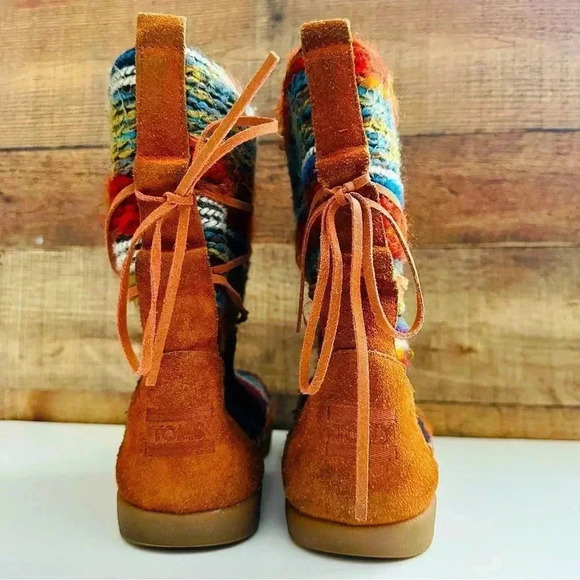 TOMS Nepal Suede Lined With Sherpa Ankle Pull On  Boots - Picture 5 of 8
